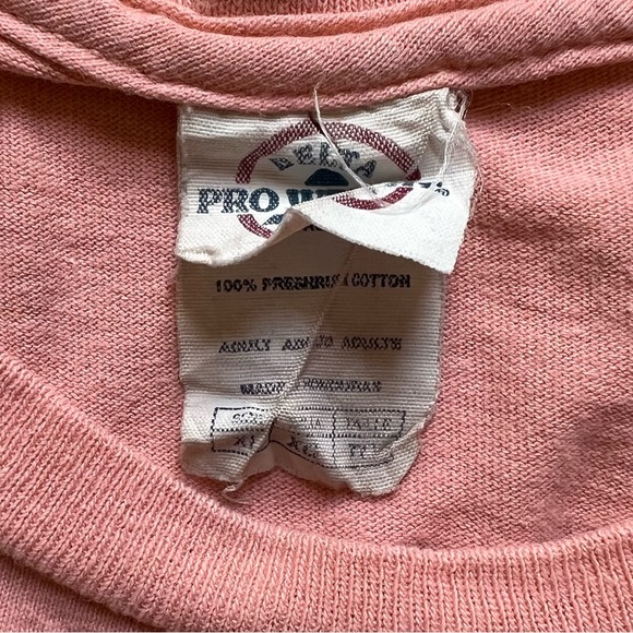 Vintage Peach Gainesville Florida Short Sleeve Butterfly Graphic Tee Studded - Picture 8 of 8